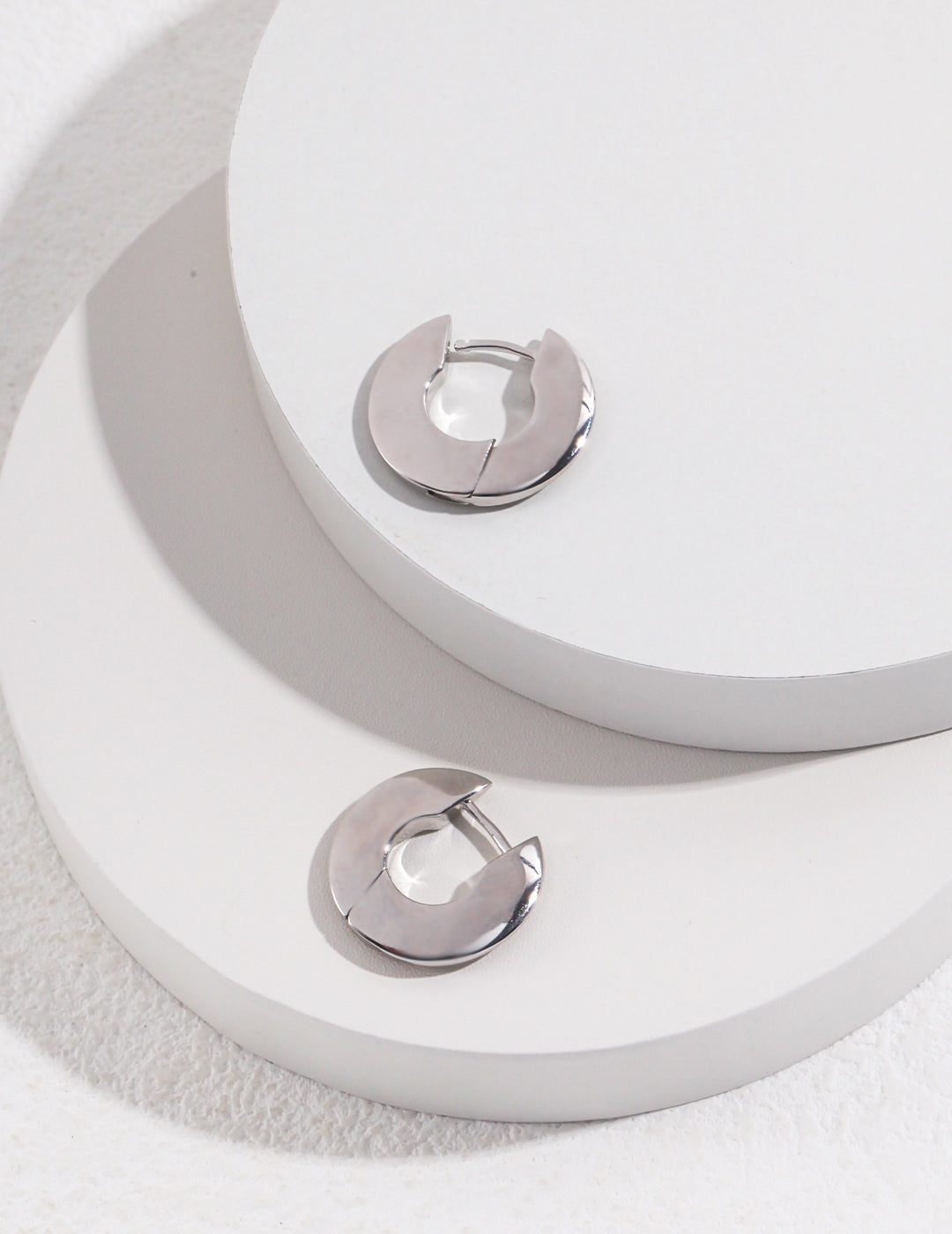 French Minimalist Disc Earrings